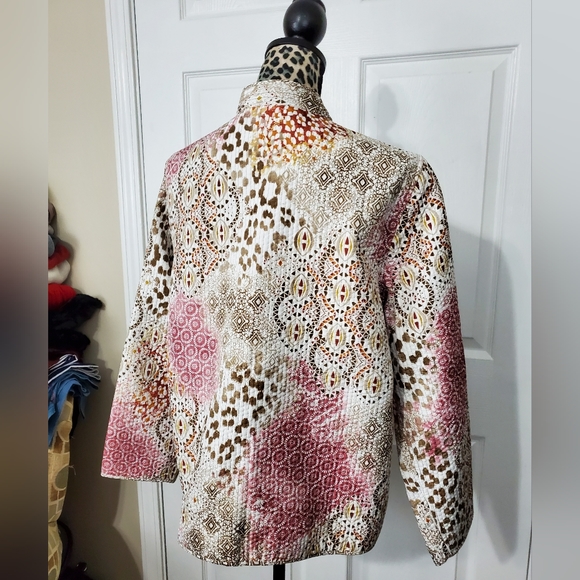 Alfred Dunner Quilted Medallion Blazer - Picture 7 of 9